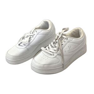 Fila Women's A-Low White Sneakers Size 10 Lace Up Faux Leather
